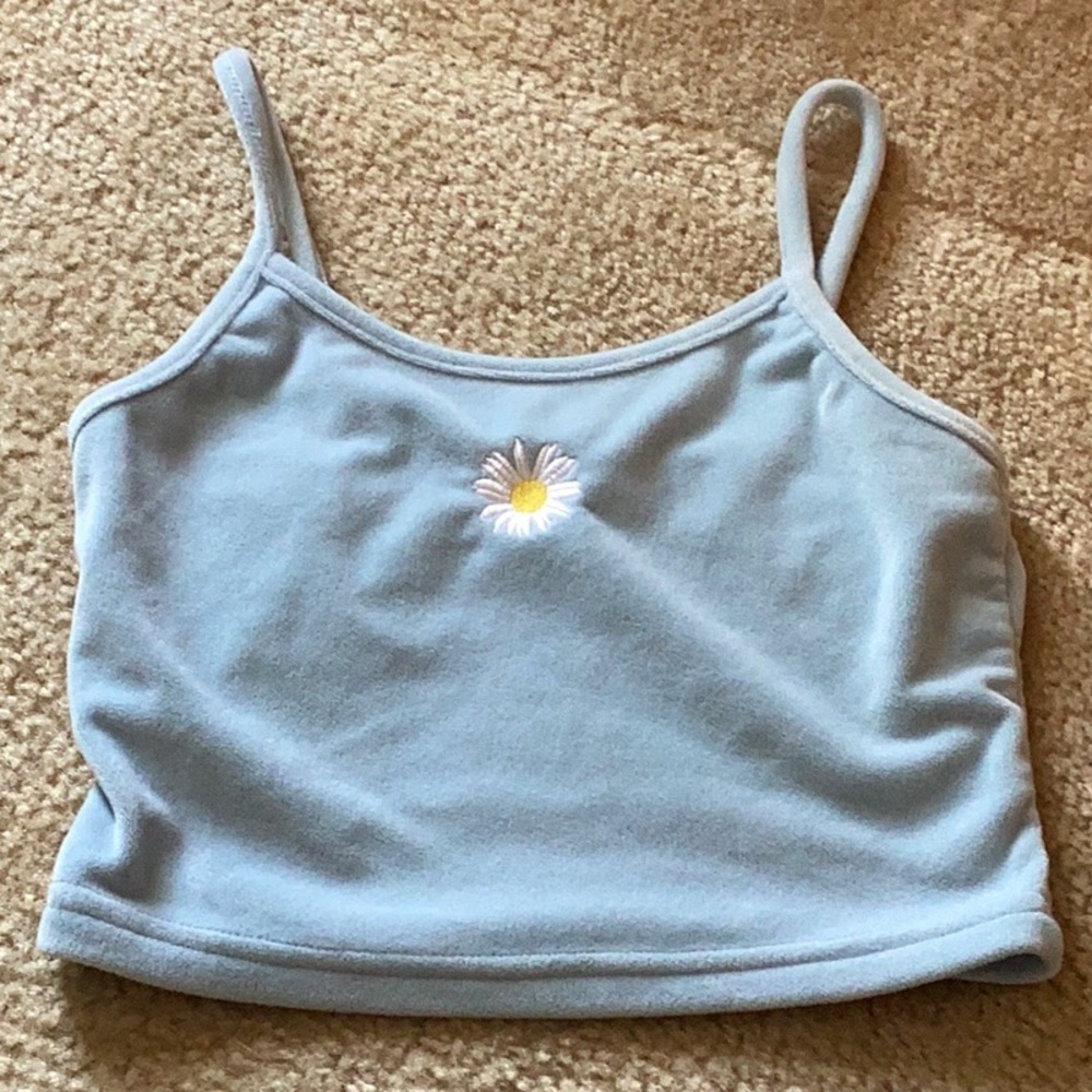 Flower Blue Tank